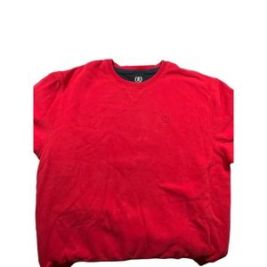 Men's Red Izod Distressed Everyday Basic Sweatshirt Size XXL